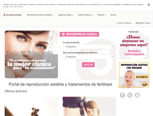 Tablet Screenshot of mundofertilidad.com